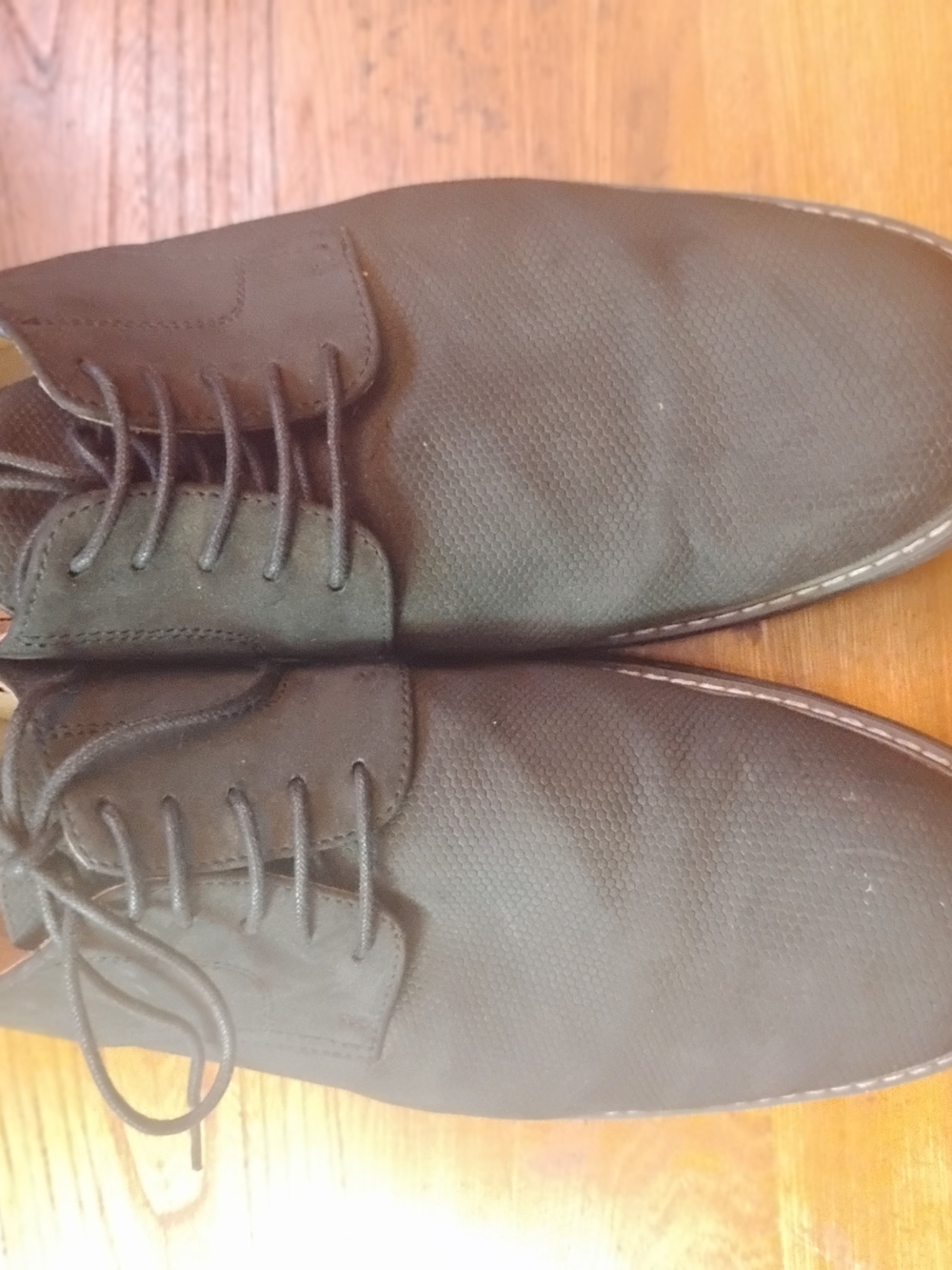 Hickey Freeman Milton Men's Size 12w Lace-Up Oxfords in Grey/Black #F217014 - Picture 2 of 6